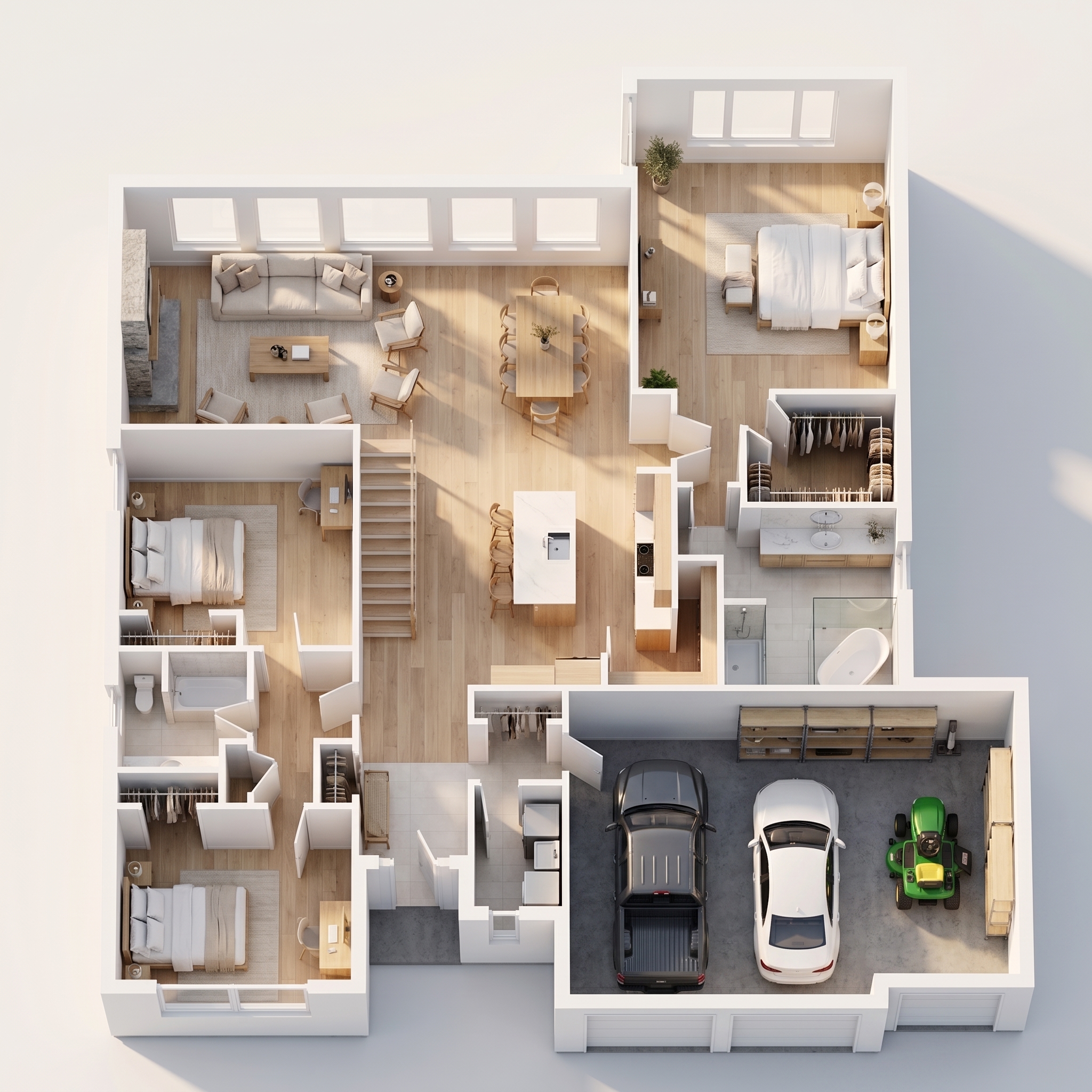 Lot 10 Front Elevation Concept B 3D Spatial Study